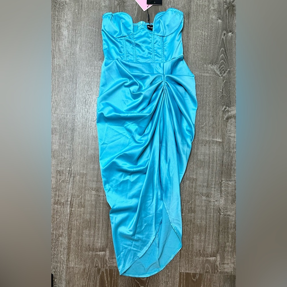 PrettyLittleThing baby blue dress